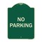 Signmission Designer Series Sign-No Parking, Green Heavy-Gauge Aluminum, 24" x 18", G-1824-9947 A-DES-G-1824-9947 - alternate 1